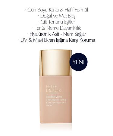 Estee Lauder Double Wear Sheer Light Texture Foundation with Luminous and Moisture Effect SPF20 - 30ml Color: 2C3 Fresco