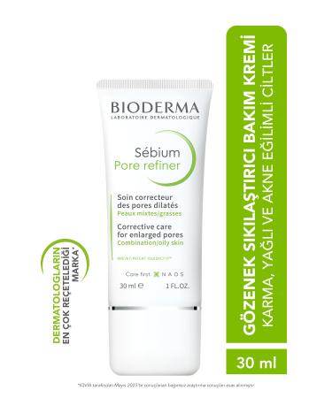 Bioderma Sebium Pore Refiner Pore Tightening Care Cream for Combination Oily Skin 30 ml