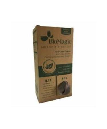 BioMagic Natural Intense Ash Light Blonde Hair Dye No: 8.11 60ml..deep-020