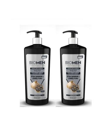 Biomen Professional Black Garlic & Silver Ion Anti-Hair Loss Shampoo 1000 ml X 2 PCS