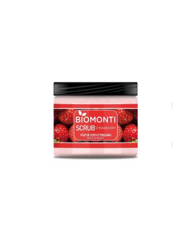 BIOMONTI Scrub Strawberry Face and Body Peeling 500ml