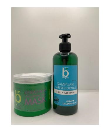 Biorganic Colored Hair - Colored Hair Shampoo 500 ml and Revitalizing Mask 500 ml ...CYT4111212478