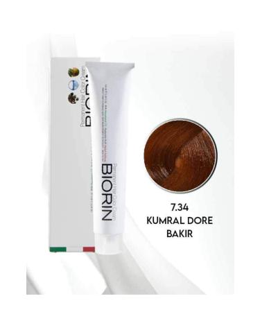 Biorin Permanent Hair Color Cream 100 Ml No: 7.34 Blonde Dore Copper
