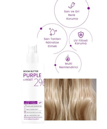 BOOM BUTTER Color and Hair Structure Protection Purple Purple Hair Tonic 150ML - Buy Online on GoSupps.com