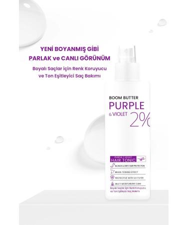 BOOM BUTTER Color and Hair Structure Protection Purple Purple Hair Tonic 150ML - Buy Online on GoSupps.com