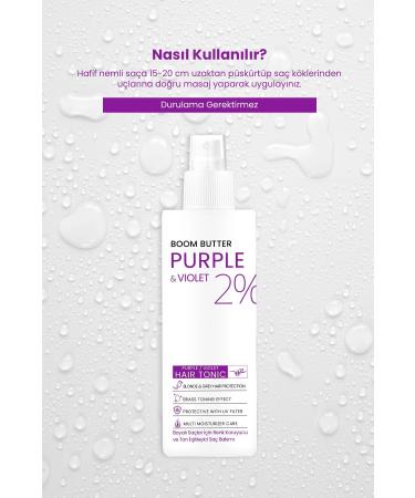 BOOM BUTTER Color and Hair Structure Protection Purple Purple Hair Tonic 150ML - Buy Online on GoSupps.com