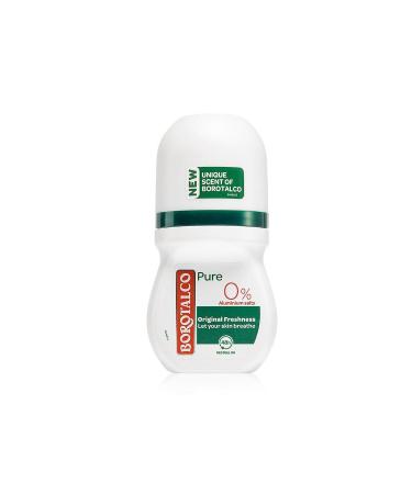 Borotalco Pure Original - Roll-on 50 ml without alcohol and aluminum salts