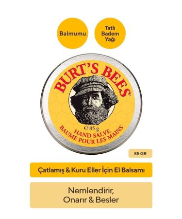 Burt's Bees Repairing Hand Balm for Cracked & Dry Hands - Hand Salve 85g