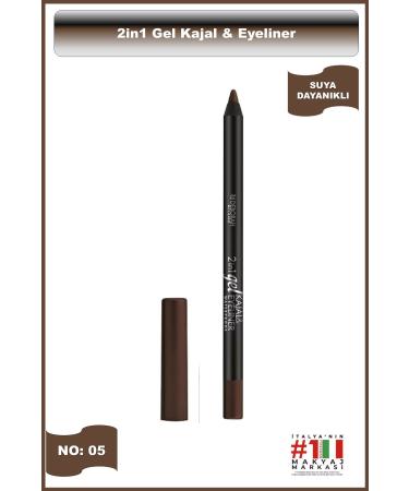 Deborah 2in1 Gel Kajal & Eyeliner No: 05