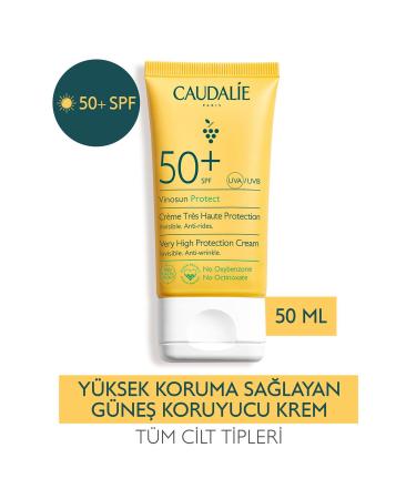 Caudalie V NOSUN HIGH PROTECTION SUNSCREEN CREAM SPF50 50 ML PSSN2848