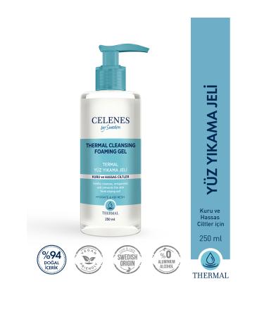 Celenes by Sweden THERMAL SKIN LIGHTENING FACE CLEANSING GEL 250ML DRY/SENSITIVE KEYON2148