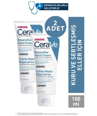 CeraVe Hand Cream Repairing For Dry And Rough Hands 100 ml 2 Pieces