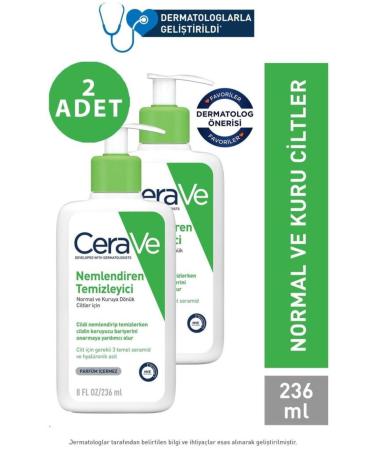 CeraVe Moisturizing Cleanser 236 Ml - 2 PIECES - Buy Online on GoSupps.com