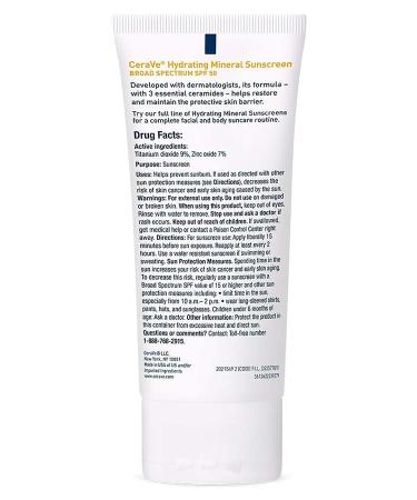 CeraVe Moisturizing Mineral SPF50 Facial Sunscreen Lotion 75 ml - Buy Online on GoSupps.com