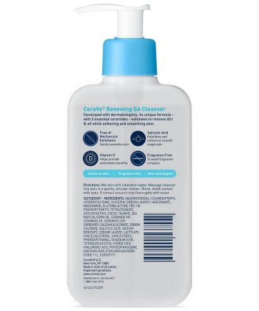 CeraVe Renewing SA Facial Cleansing Gel 473ML - Buy Online on GoSupps.com
