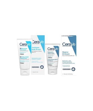 CeraVe Repairing Hand Cream 50 ml Regenerating Foot Cream 88 ml