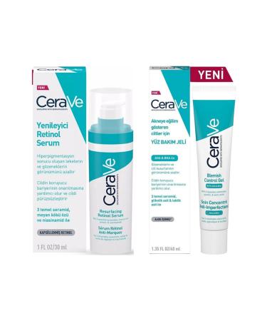 CeraVe Retinol Serum for Oily and Irregular Skin 30 ml + Facial Care Gel 40ml