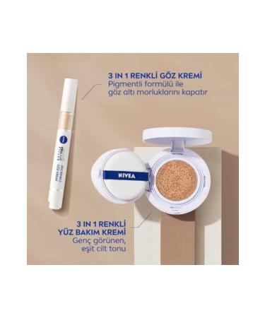 NIVEA Hyaluron Cellular Filler 3in1 Tinted Light Tone Eye Care Cream 01 - Buy Online on GoSupps.com