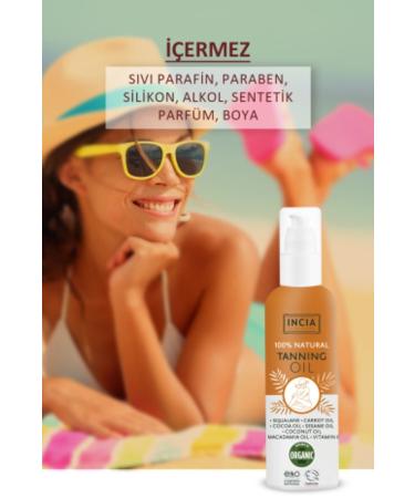 INCIA 0 Natural Tanning Oil Organic Avocado Oil Intense Bronzing Cocoa Carrot Sesame 150 ml - Buy Online on GoSupps.com