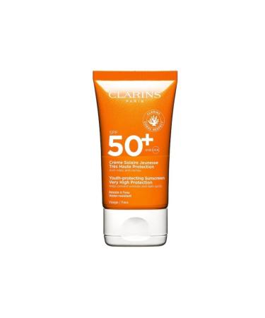 Clarins Solaire protection cream spf 50+ - Caring Face Sun Cream - Carest Cosmetic