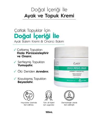 Clasy Care Clasy Cream Crack Repair Cream - Foot and Heel Crack Cream - Buy Online on GoSupps.com