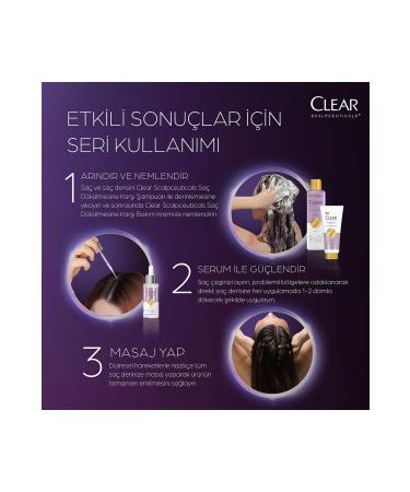 Clear Men Anti-Dandruff Shampoo Refreshing Menthol Effect 350 ml x 4 Pieces