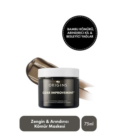 Origins Clear Improvement Rich & Purifying Charcoal Mask 75ml
