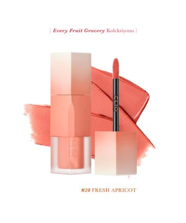 CLIO Smooth and Velvety Textured Natural Looking Tint CLIO Chiffon Blur Tint (20 Fresh Apricot)