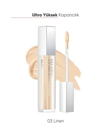 CLIO Intense Coverage Concealer Clio Kill Cover Foundation Concealer (3 Linen)