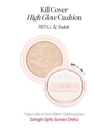 CLIO Intense Moisture and Shine Cushion Kill Cover High-glow Cushion Spf50 Pa (3 LINEN) - Buy Online on GoSupps.com