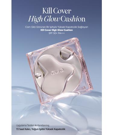 CLIO Intense Moisture and Shine Cushion Kill Cover High-glow Cushion Spf50 Pa (3 LINEN) - Buy Online on GoSupps.com