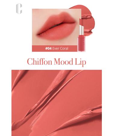 CLIO Soft Textured Light Matte Lipstick CLIO Chiffon Mood Lip (04 Ever Coral) - Buy Online on GoSupps.com