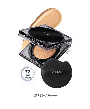 CLIO Permanent Concealer Cushion Kill Cover The New Foundation Cushion Refill (5 SAND) Spf50 Pa