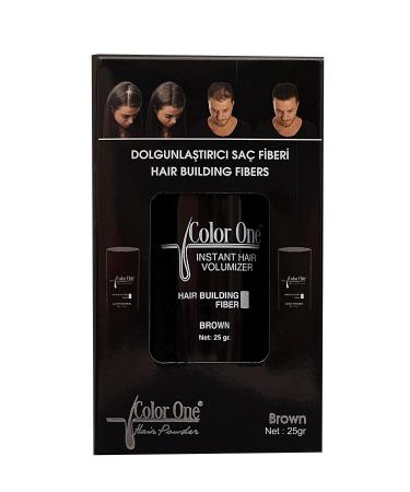 Color One Hair Meryemana Building Fibers Brown Volumizing Hair Fiber Brown 25 G.