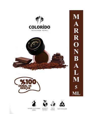 Colorido Cosmetics Colorido Marron Moisturizing - Antioxidant Shining Balm (Natural Content Lipstick - Eyeshadow - Blush)