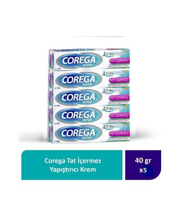 Corega Flavor Free Adhesive Cream 40G x 5 Pieces