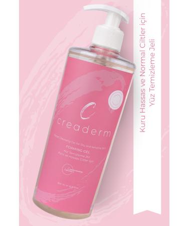 CREADERM Foaming Gel 500 ml Facial Cleansing Gel for Dry and Sensitive Skin