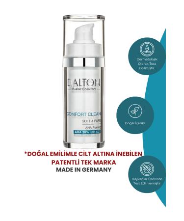 DALTON MARINE COSMETICS Comfort Clean Aha Peeling Purifies and Smoothes the Skin for Oily and Acne-Prone Skin