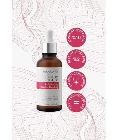 Beautynil's Revitalizing and Skin Tone Equalizing Peeling Skin Serum 30 ml 10% Aha & 2% Bha