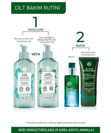 Yves Rocher Herbal Antioxidant Elixir Botanique Anti-Blemish 50SPF Face Sunscreen-Vitamin E-30ml - Buy Online on GoSupps.com