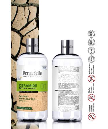 DERMOBELLA Ceramide Dry Hair Shampoo 500 ml - Buy Online on GoSupps.com