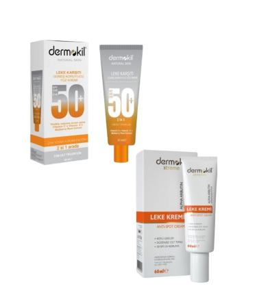 Dermokil Anti Spot Blemish Cream 60 ml and Anti Blemish Sun Cream 50 Spf 50 ml
