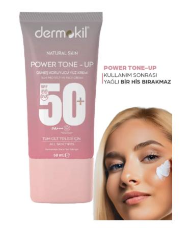 Dermokil Power Tone-Up Sunscreen Face Cream 50+Spf - 50 ML X 2 Pieces - Buy Online on GoSupps.com