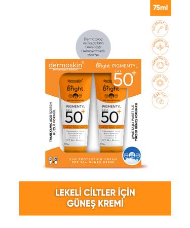 Dermoskin Be Bright Pigmentyl SPF 50+ Sunscreen Cream 75 ml 2 Pack