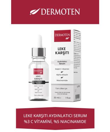 Dermoten Anti-Spot Skin Brightener Arbutin Niacinamide and Vitamin C Skin Care Serum 30 ml