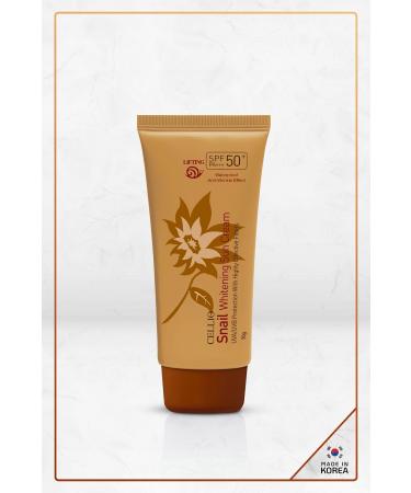 DR. CELLIO Brightening Effect Spf50 Pa Uva/uvb Sunscreen Cream Containing Snail Essence Made In Korea - Buy Online on GoSupps.com