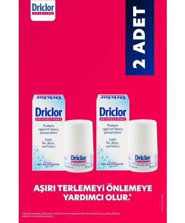 Driclor Anti Perspirant Roll On 20 ml X 2 Pieces