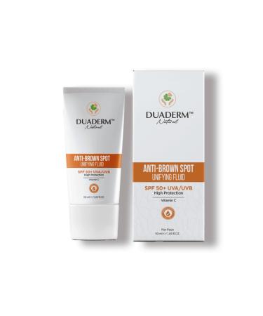 Duaderm Natural Anti-Blemish High Protection Anti-Brown Face Sun Cream SPF50+
