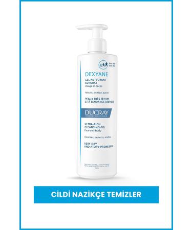 Ducray Dexyane Ultra Rich Cleansing Gel 400 ml Special Washing Gel for Atopic Skin