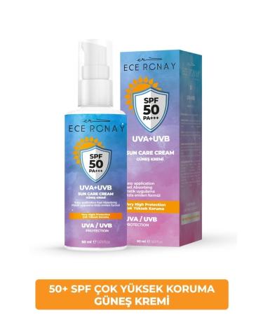 Ece Ronay Spf 50+ High Protection Moisturizing Body Sun Cream for All Skin Types 50 Ml